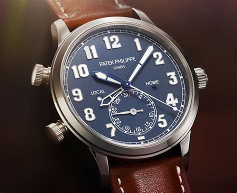 patek philippe calatrava pilot travel time watch|Patek Philippe dual time.